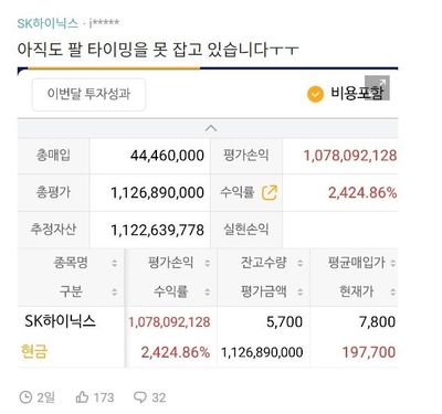 “SK하이닉스 주식, 애사심으로 매수”… 4400만원어치 산 직원, ‘11억원’ 잭팟