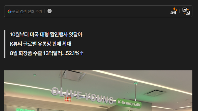 10/6, 화장품과 금 가격