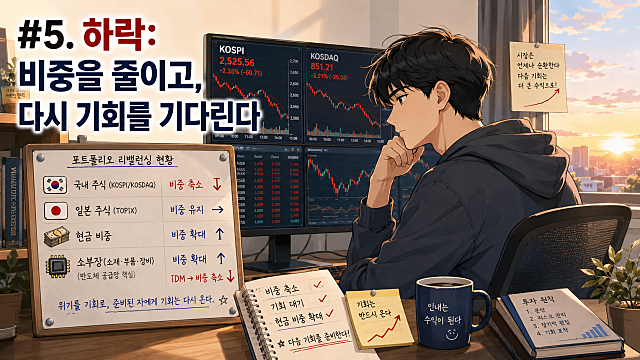 전업일기 #5. 하락