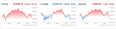 24/11/14 미국 특징주 - 전기차 상승 / 기술주 하락