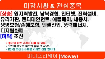 26/06/05 [한국] 마감 및 관심주