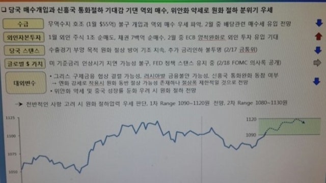 2015년 2월 환율전망 중간점검 