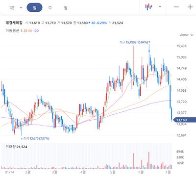 태경케미컬 - 드라이아이스, 액체탄산으로 실적 기대감