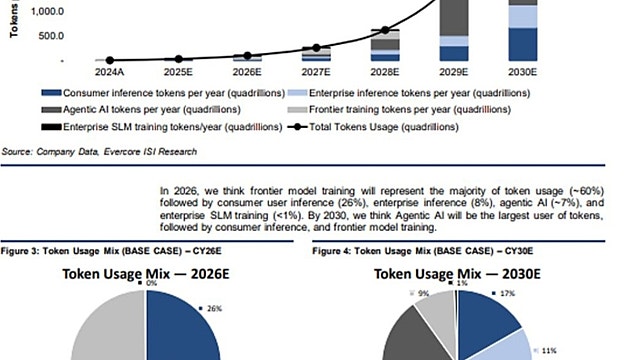 2030년 토큰 사용량 예상치