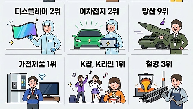 한국이 세계에서 잘하는 거