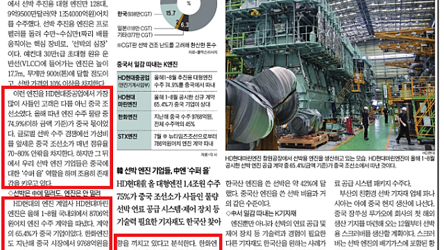 중국서 건조해도...글로벌 선주들, K엔진 찾아