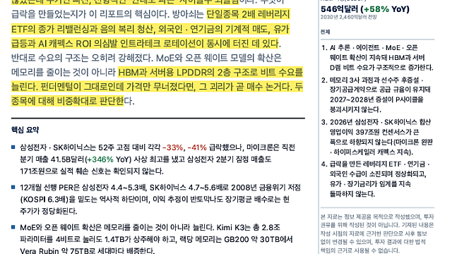 [전략Study] 실적은 그대로, 빠진 건 멀티플이다 (27.07.27 By SSENEPODD 리서치)