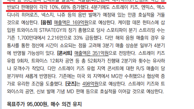 [기업Study] JYP레포트(25.10.17 by 미래에셋증권)