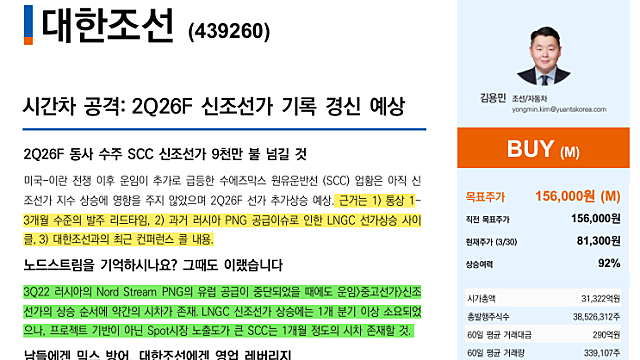 [기업Study] 대한조선 (26.03.31)