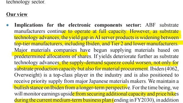 JP모건, Package Substrates (FC-BGA/ABF Substrate Technology seminar report)