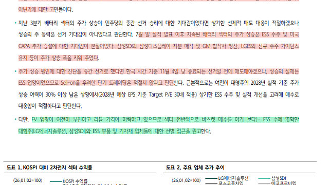 [산업Study] 배터리 (26.10.20 By 하나투자증권)