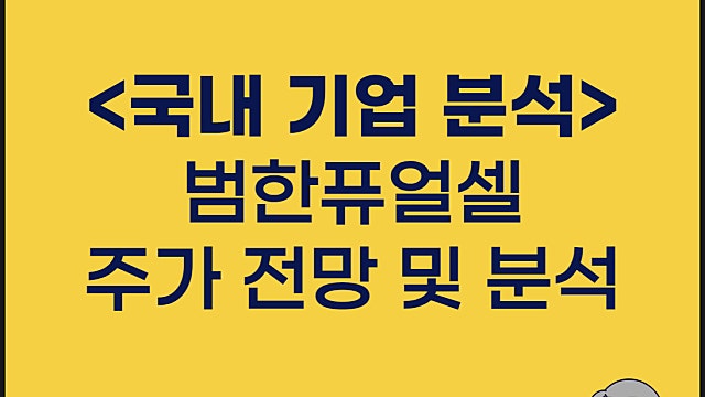 범한퓨얼셀 주가 분석, IR 사업보고서 분석