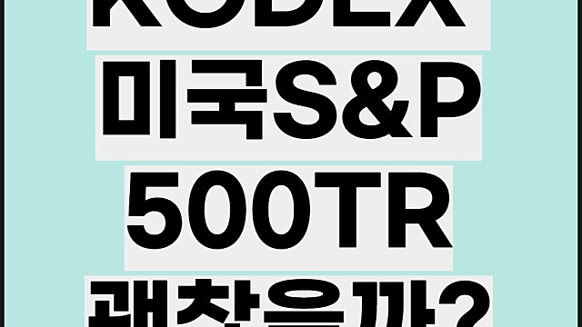 KODEX 미국S&P500TR 장점, 구성종목은