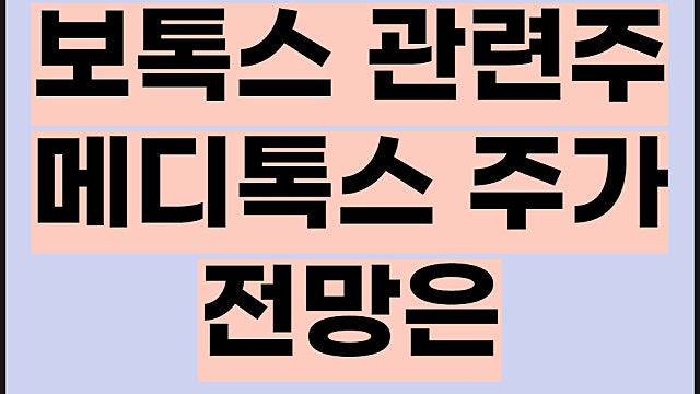 메디톡스 주가 전망, 휴젤 분쟁 보톡스 관련주