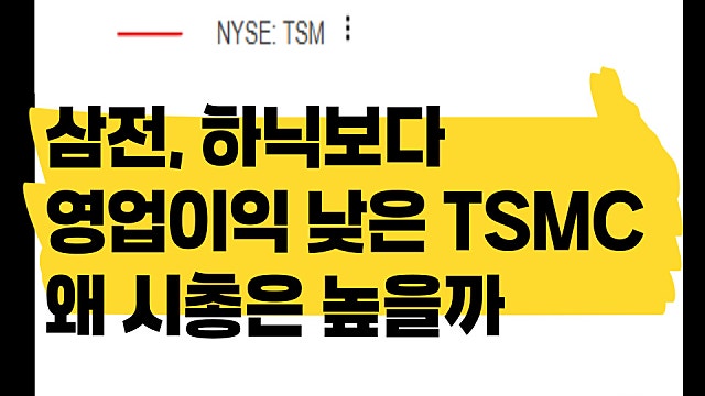 삼성전자, 하이닉스보다 영업이익 낮은 TSMC, 시총은 왜 더 높을까