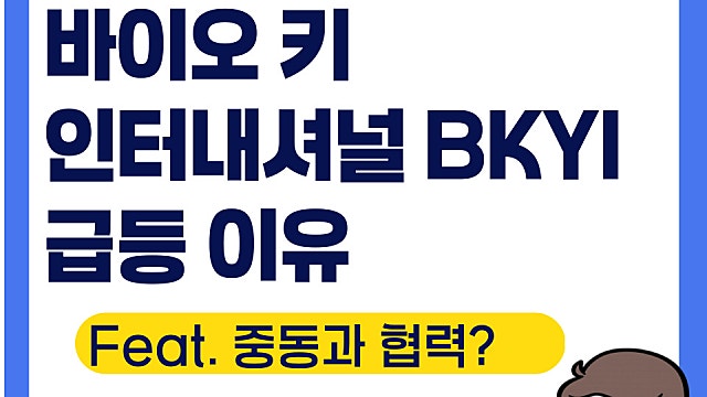 바이오 키 인터내셔널 급등 이유 BKYI, 중동과 협력?(Ft. 주의할점)