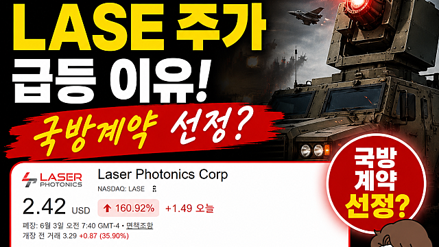 레이저포토닉스 LASE 주가 2일 연속 급등 이유 무엇일까(Ft. 미국 국방부)