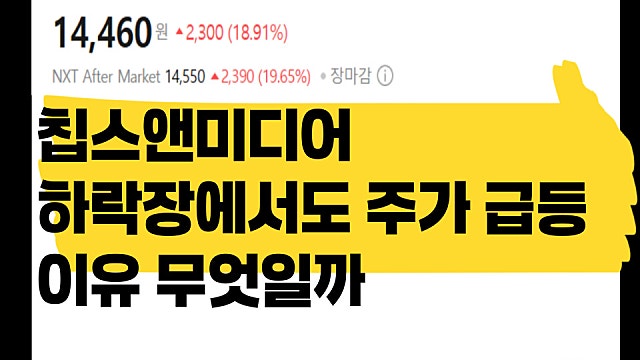하락장에서도 상승한 칩스앤미디어 주가 어떤 기업?