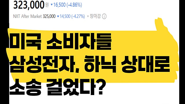 미국 소비자들 삼성전자, 하이닉스 상대로 소송 걸었다?