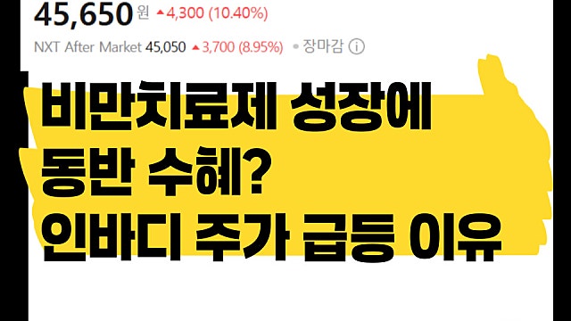 비만치료제 시장에 동반 수혜? 인바디 주가 급등 이유는