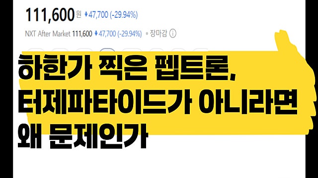 주가 하한가 찍은 펩트론, 터제파타이드가 아니라면 왜 문제인가