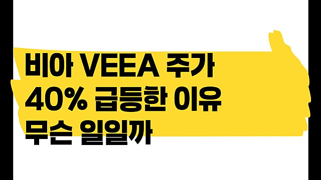 미국 소형주 비아 VEEA 주가 40% 급등한 이유(Ft. 상장유지)