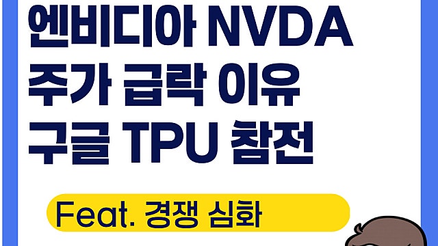 엔비디아 NVDA 주가 급락 이유, 구글 TPU 출시 경쟁 심화