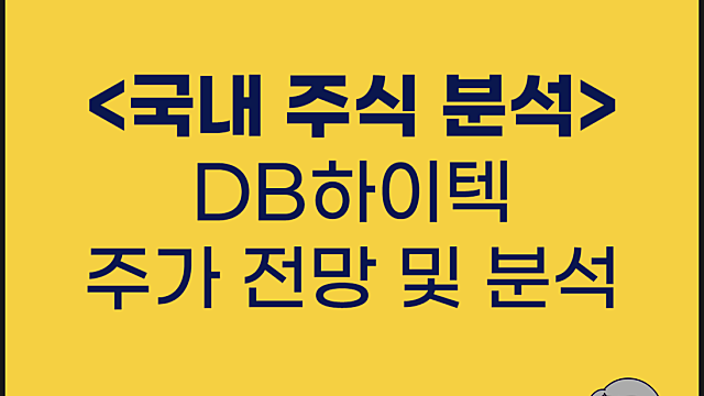 DB하이텍 주가 분석, IR 사업보고서 분석