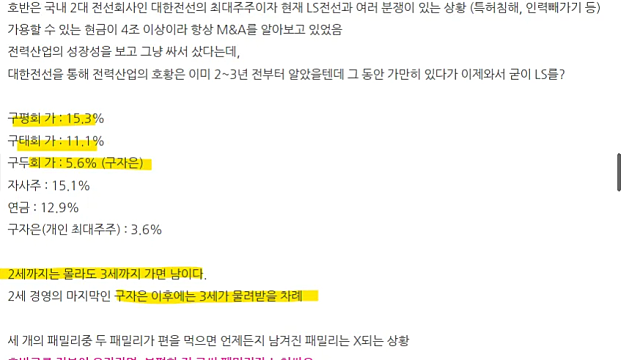 250709 LS 투자아이디어 정리