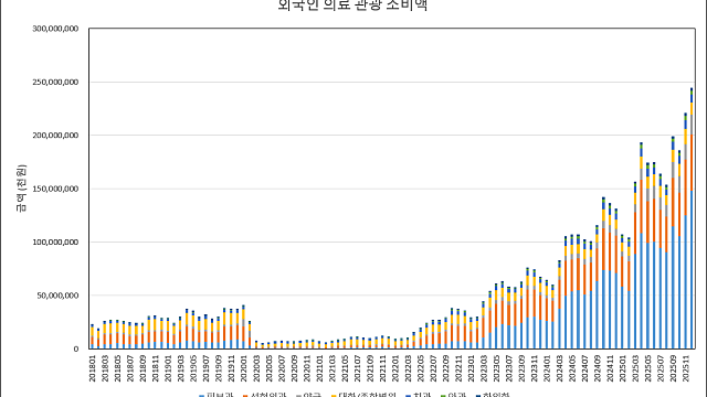 [피부미용] 외국인 의료관광 12월 소비액