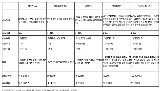 미용성형 산업정리
