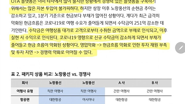 노랑풍선 직접판매