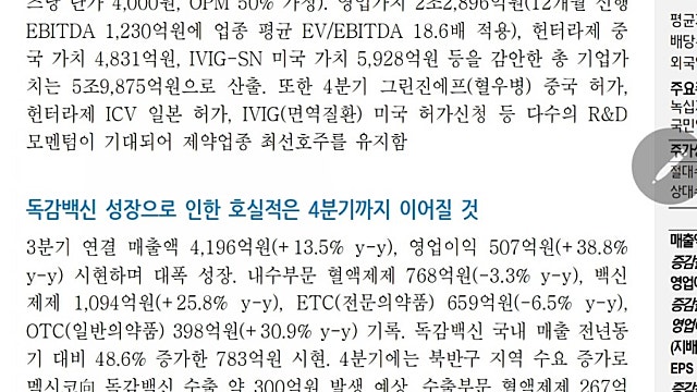 녹십자 ㅡ 모더나 CMO, 혈장치료제, 21E 퀸텀점프