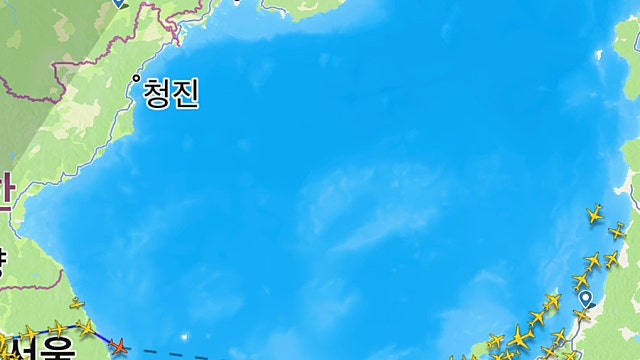텅빈 동해하늘과 북한 탄도탄 근황