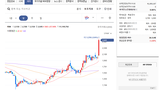 부스터즈 25년 OP 330억, FSN 시총 1,000억
