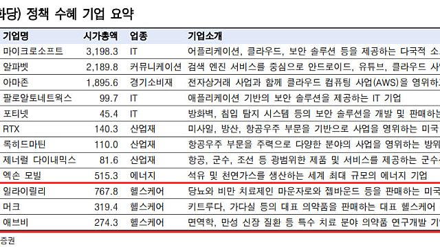 트럼프 관련주에 베팅? (투자전략, 관심섹터)