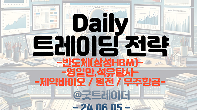 삼성 HBM 관련주 / 영일만 관련주(석유가스탐사) / 바이오 / 우주항공,원전 등 트레이딩 전략