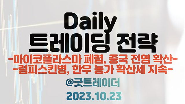 마이코플라스마 관련주(아지트로마이신 관련주) :: 중국 지역 사재기 품절 이슈 / 럼피스킨병 관련주 :: 한우 농가 확산세 지속