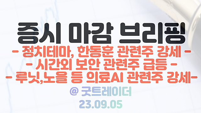 한동훈 관련주 :: 체시스 상한가, 태양금속 급등 / 시간외 보안 관련주 강세 (정부 2027년까지 정보보호산업 시장 규모 30조원 달성 이슈)