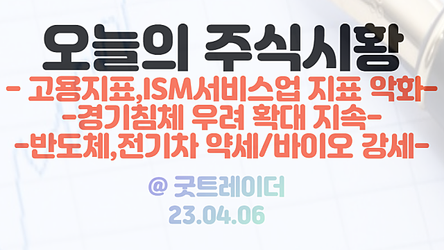 미국증시 - 바이오 관련주 강세, 반도체 / 전기차 업종 약세.