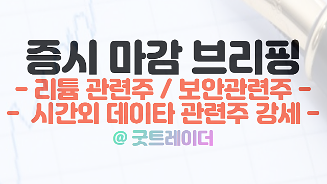리튬 관련주 :: 혜인,이브이첨단소재 상한가 이유. 1월 12일 시간외단일가 특징주