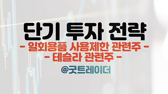 경제뉴스 - 일회용품 사용제한 관련주, 테슬라 한국 투자 이슈 단타전략