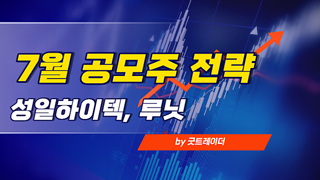 2022년 7월 둘째주 공모주 일정, 청약해볼만한 종목은?(성일하이텍, 루닛)
