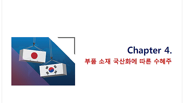 * 일본 수출규제로 인한 부품 소재 국산화 수혜주 (19.08.05)