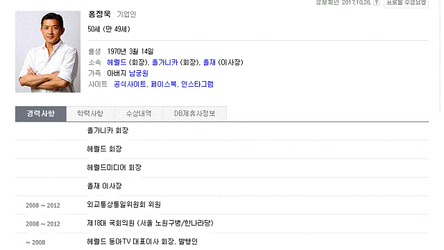 * 홍정욱 관련주 - 또 다른 대선 잠룡이 될까? (19.05.29)