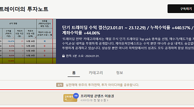 11월 3주차 투자전략 노트 :: 미국주식,국내주식 포트폴리오  (네이버 프리미엄 컨텐츠 활성화 공지)